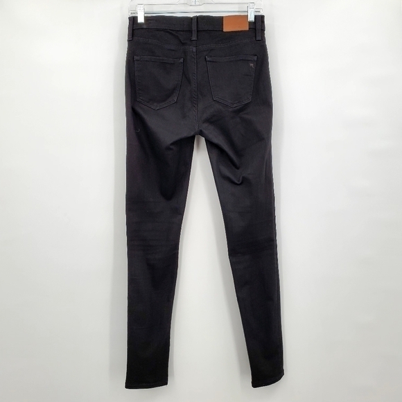 Madewell Tall 9" Mid-Rise Skinny Jeans in ISKO Stay Black - Picture 5 of 9